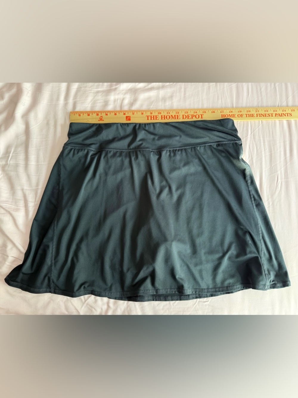 Activewear black skirt with inner shorts 1X